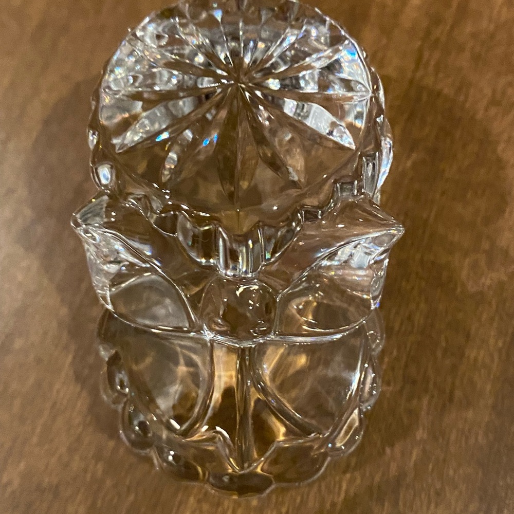 Vintage Crystal Baby Shoe/Bootie w/ Bow on top (Small) - Picture 6 of 8